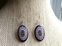 Light Lavender Pysanky Eggshell Jewelry By So Jeo : pysanky pysanka ukrainian easter egg batik art eggshell jewelry pendants earrings drop dangle etched flowers gift women accessories accessory pendant necklace bail crystal finding sterling silver filled sojeo flowers celtic purple white red pink brown green purple orange cream burgundy magenta teal turqoise crows crow blue black so jeo art handmade